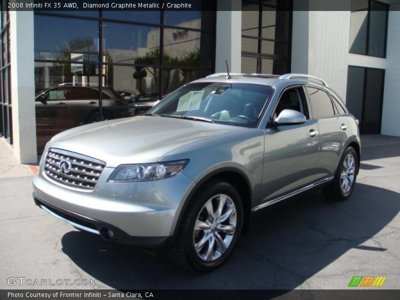 Diamond Graphite Metallic / Graphite 2008 Infiniti FX 35 AWD