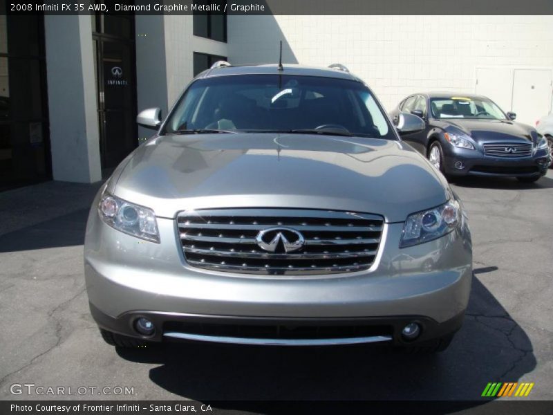 Diamond Graphite Metallic / Graphite 2008 Infiniti FX 35 AWD