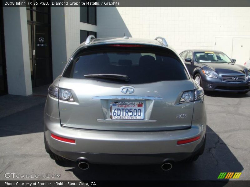 Diamond Graphite Metallic / Graphite 2008 Infiniti FX 35 AWD