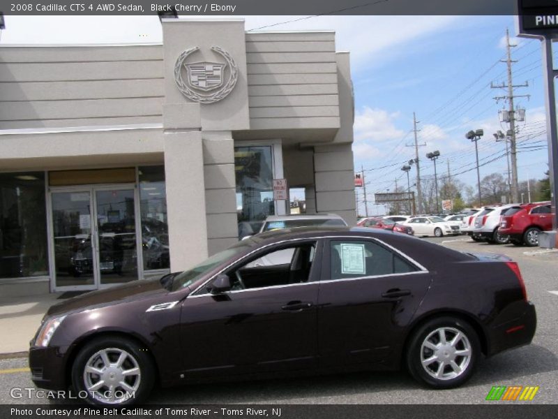 Black Cherry / Ebony 2008 Cadillac CTS 4 AWD Sedan