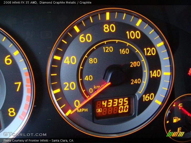 Diamond Graphite Metallic / Graphite 2008 Infiniti FX 35 AWD