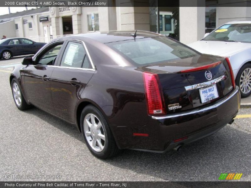 Black Cherry / Ebony 2008 Cadillac CTS 4 AWD Sedan