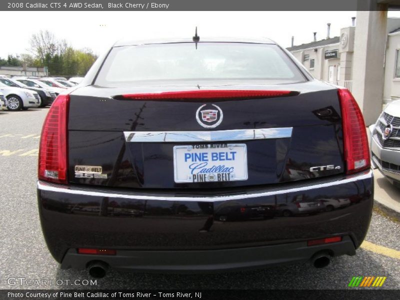 Black Cherry / Ebony 2008 Cadillac CTS 4 AWD Sedan