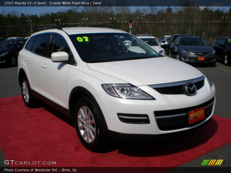 Crystal White Pearl Mica / Sand 2007 Mazda CX-9 Sport