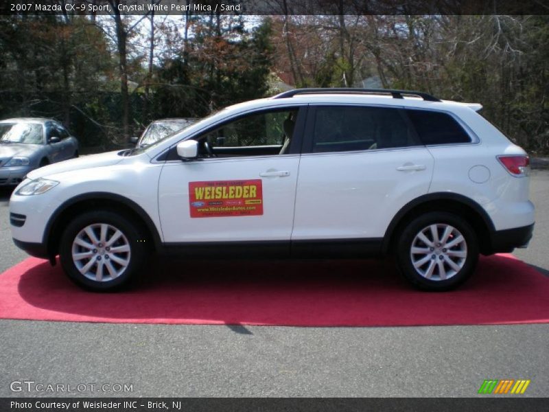 Crystal White Pearl Mica / Sand 2007 Mazda CX-9 Sport