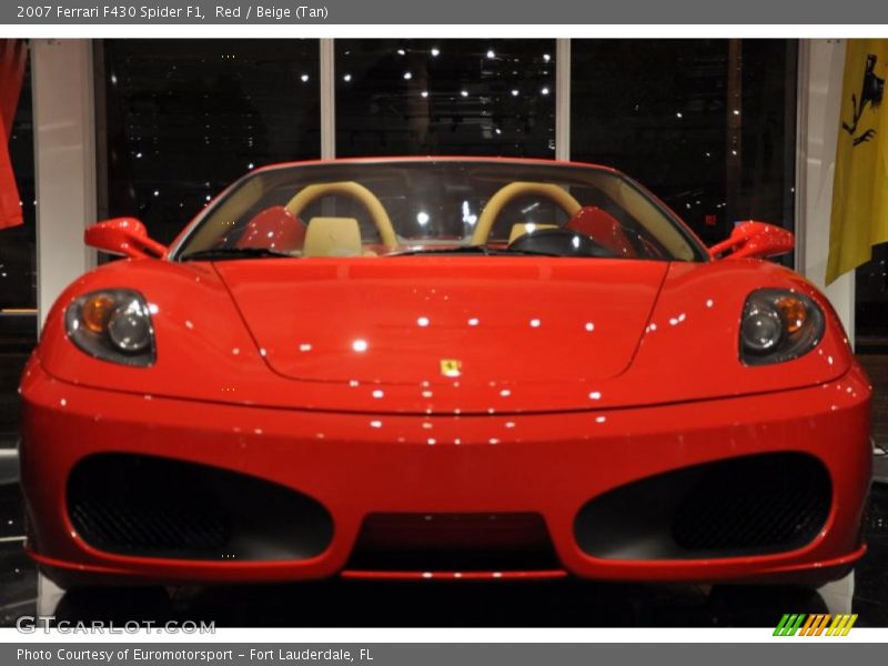 Red / Beige (Tan) 2007 Ferrari F430 Spider F1