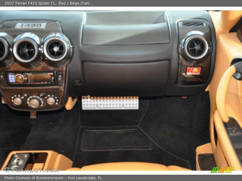 Red / Beige (Tan) 2007 Ferrari F430 Spider F1