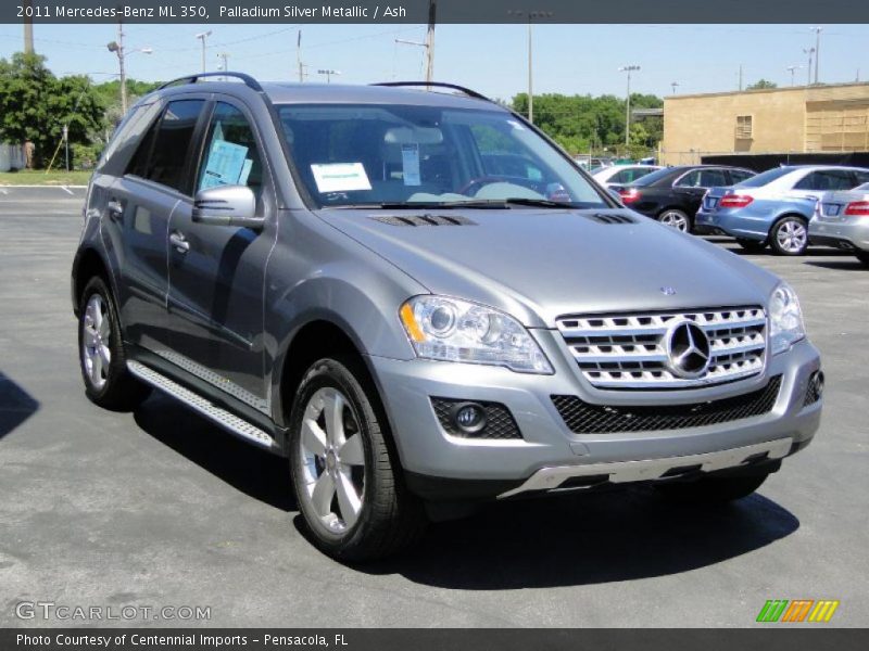 Palladium Silver Metallic / Ash 2011 Mercedes-Benz ML 350