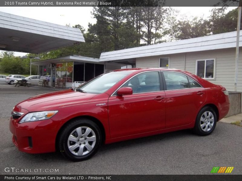 Barcelona Red Metallic / Bisque 2010 Toyota Camry Hybrid