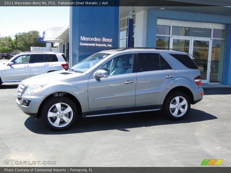 Palladium Silver Metallic / Ash 2011 Mercedes-Benz ML 350
