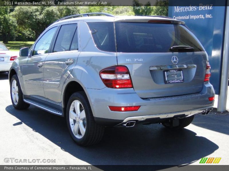 Palladium Silver Metallic / Ash 2011 Mercedes-Benz ML 350