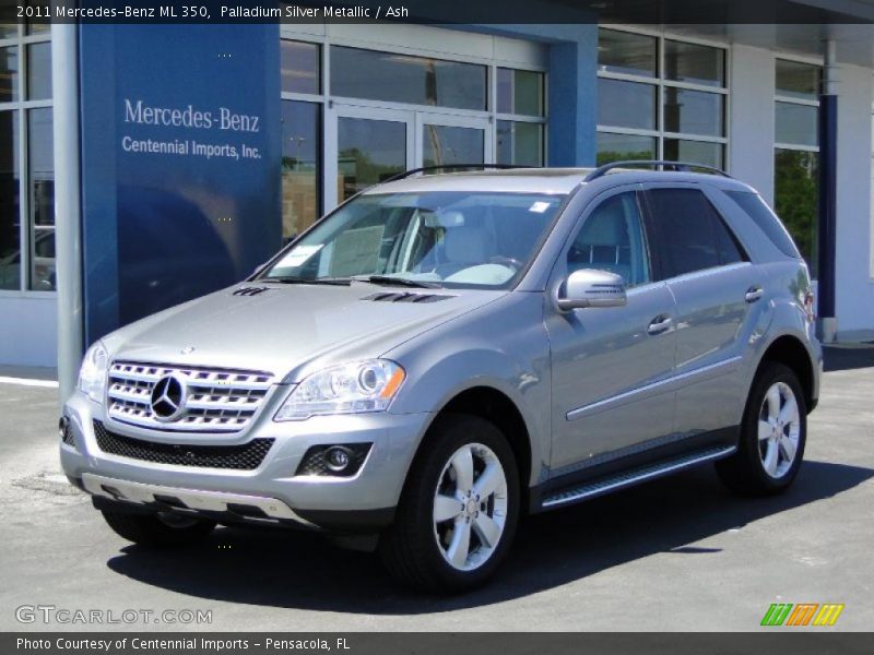 Palladium Silver Metallic / Ash 2011 Mercedes-Benz ML 350