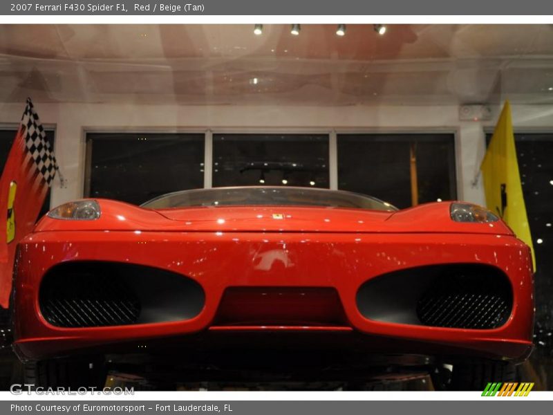 Red / Beige (Tan) 2007 Ferrari F430 Spider F1