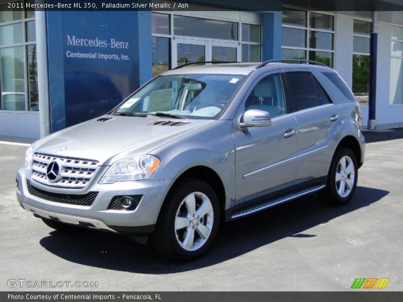 Palladium Silver Metallic / Ash 2011 Mercedes-Benz ML 350