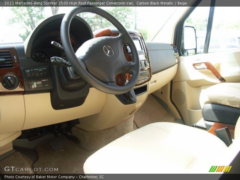Carbon Black Metallic / Beige 2011 Mercedes-Benz Sprinter 2500 High Roof Passenger Conversion Van