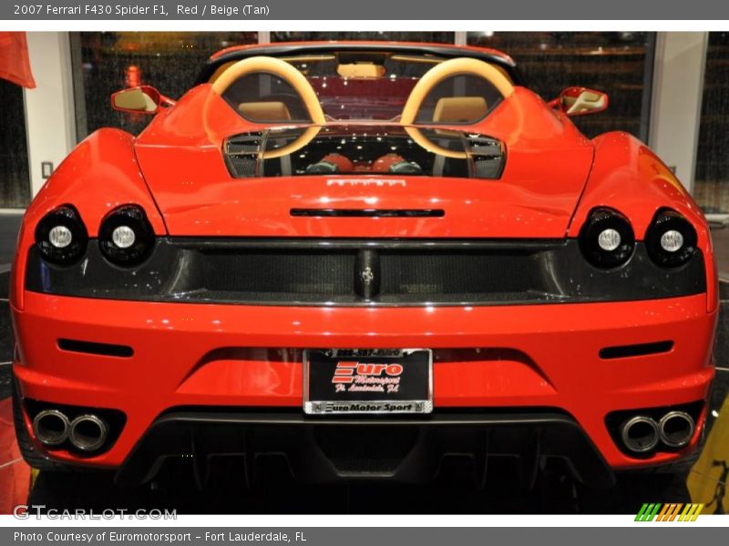 Red / Beige (Tan) 2007 Ferrari F430 Spider F1