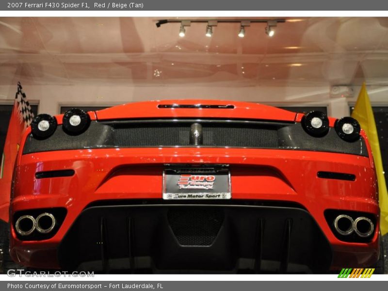 Red / Beige (Tan) 2007 Ferrari F430 Spider F1