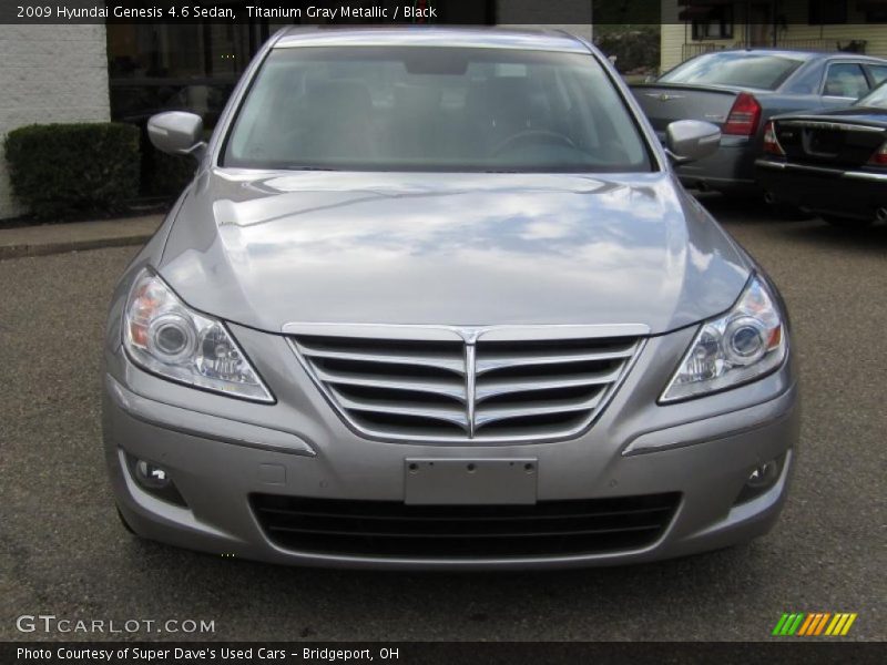Titanium Gray Metallic / Black 2009 Hyundai Genesis 4.6 Sedan