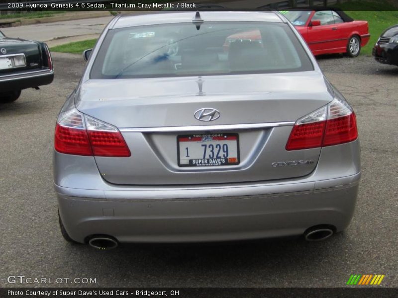 Titanium Gray Metallic / Black 2009 Hyundai Genesis 4.6 Sedan