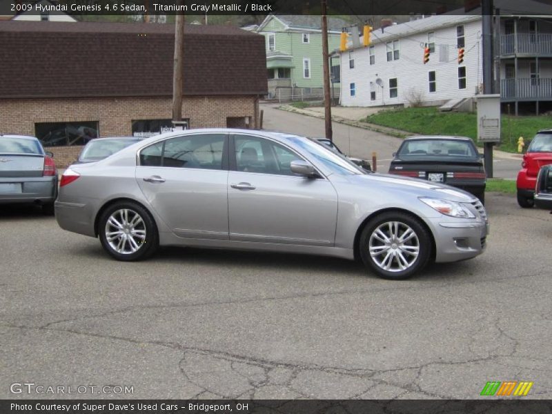 Titanium Gray Metallic / Black 2009 Hyundai Genesis 4.6 Sedan