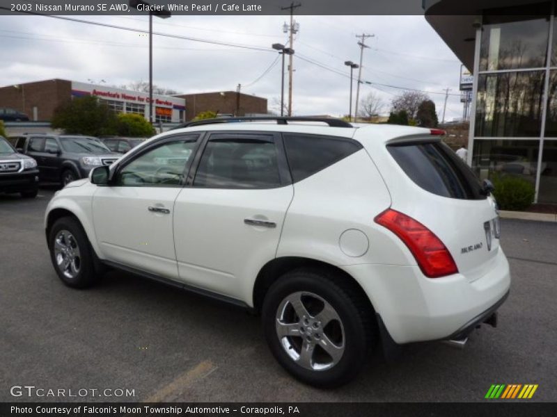 Glacier White Pearl / Cafe Latte 2003 Nissan Murano SE AWD