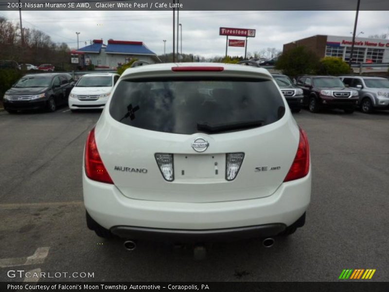 Glacier White Pearl / Cafe Latte 2003 Nissan Murano SE AWD
