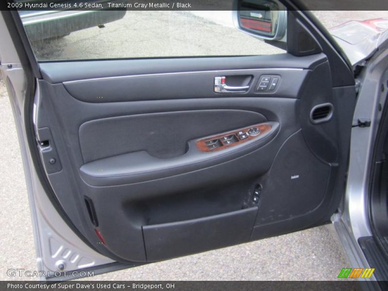 Titanium Gray Metallic / Black 2009 Hyundai Genesis 4.6 Sedan