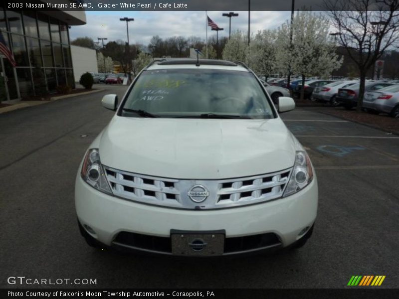 Glacier White Pearl / Cafe Latte 2003 Nissan Murano SE AWD