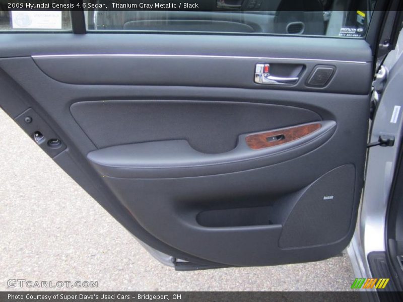 Titanium Gray Metallic / Black 2009 Hyundai Genesis 4.6 Sedan