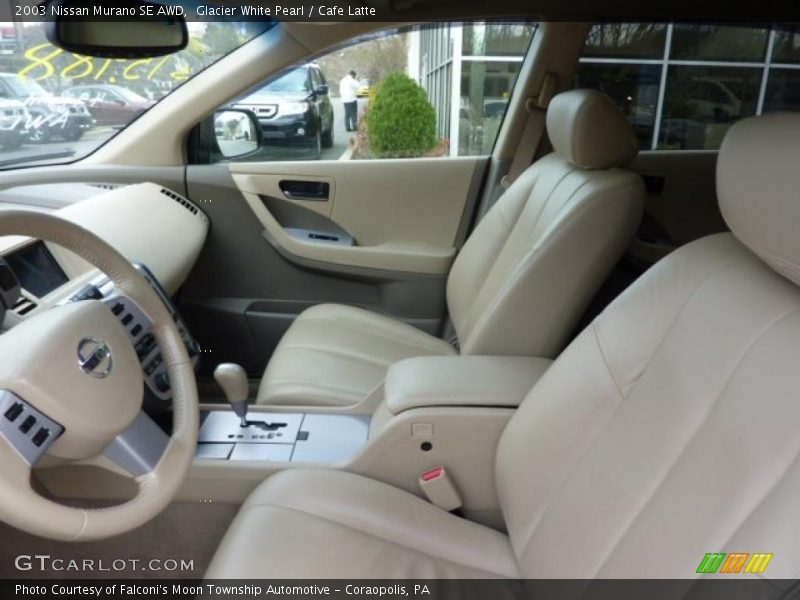 Glacier White Pearl / Cafe Latte 2003 Nissan Murano SE AWD