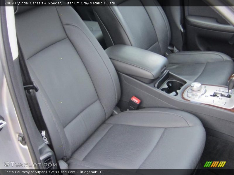 Titanium Gray Metallic / Black 2009 Hyundai Genesis 4.6 Sedan