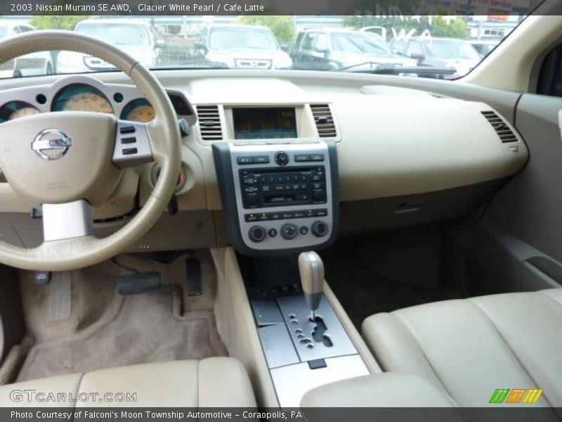 Glacier White Pearl / Cafe Latte 2003 Nissan Murano SE AWD