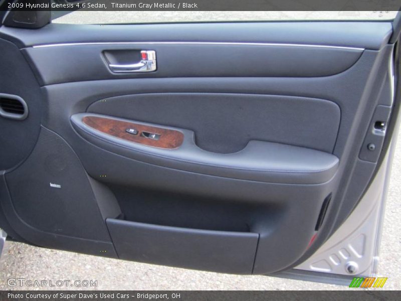 Titanium Gray Metallic / Black 2009 Hyundai Genesis 4.6 Sedan