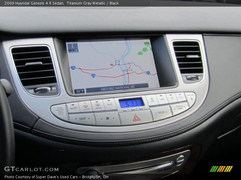 Titanium Gray Metallic / Black 2009 Hyundai Genesis 4.6 Sedan
