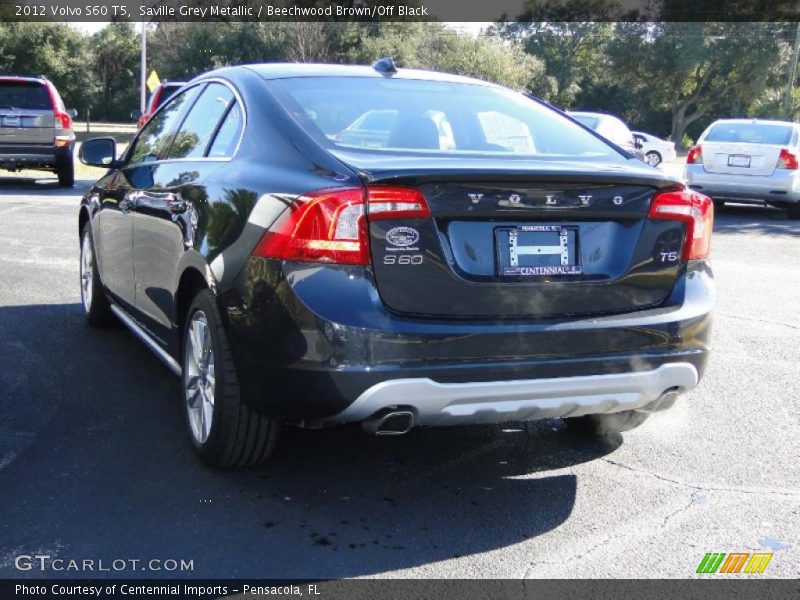 Saville Grey Metallic / Beechwood Brown/Off Black 2012 Volvo S60 T5