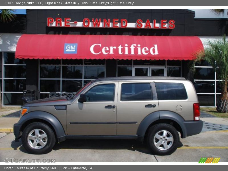 Light Khaki Metallic / Dark Slate Gray/Light Slate Gray 2007 Dodge Nitro SXT