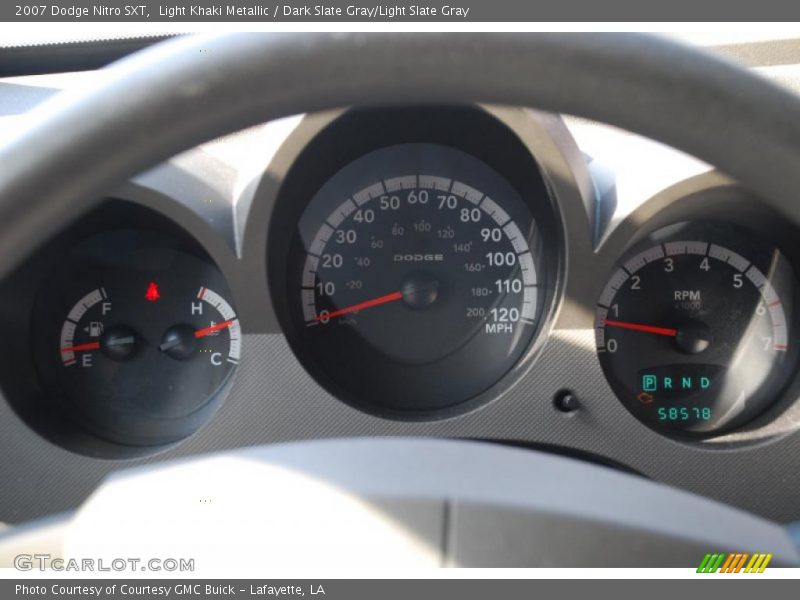 Light Khaki Metallic / Dark Slate Gray/Light Slate Gray 2007 Dodge Nitro SXT