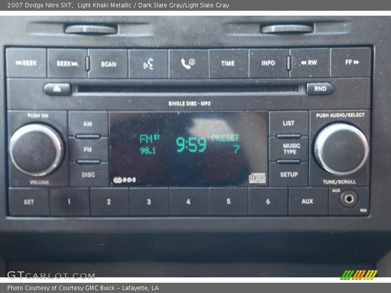 Light Khaki Metallic / Dark Slate Gray/Light Slate Gray 2007 Dodge Nitro SXT