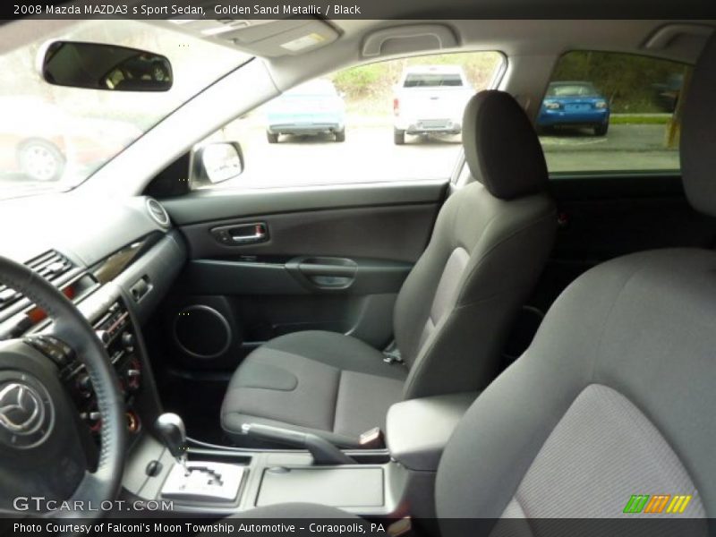 Golden Sand Metallic / Black 2008 Mazda MAZDA3 s Sport Sedan