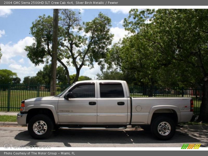 Silver Birch Metallic / Pewter 2004 GMC Sierra 2500HD SLT Crew Cab 4x4