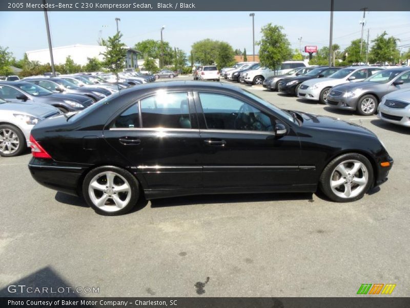 Black / Black 2005 Mercedes-Benz C 230 Kompressor Sedan