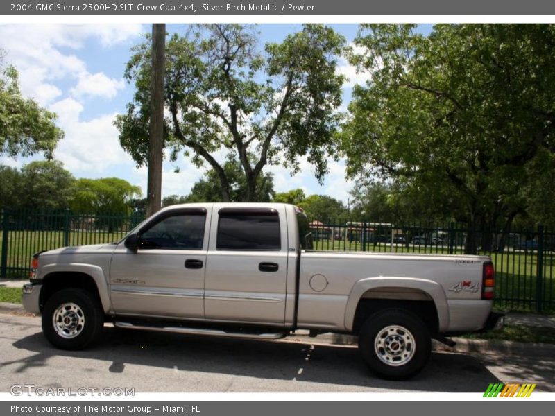 Silver Birch Metallic / Pewter 2004 GMC Sierra 2500HD SLT Crew Cab 4x4