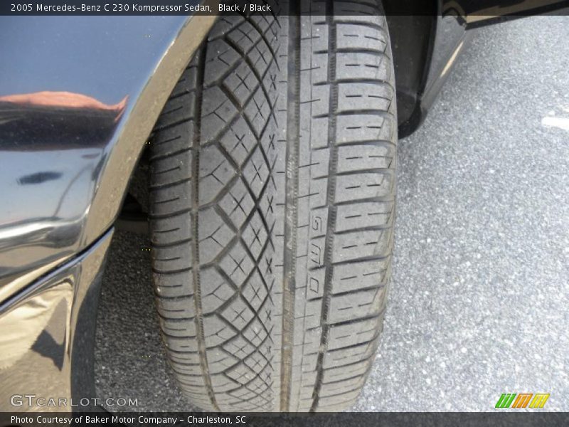 Black / Black 2005 Mercedes-Benz C 230 Kompressor Sedan