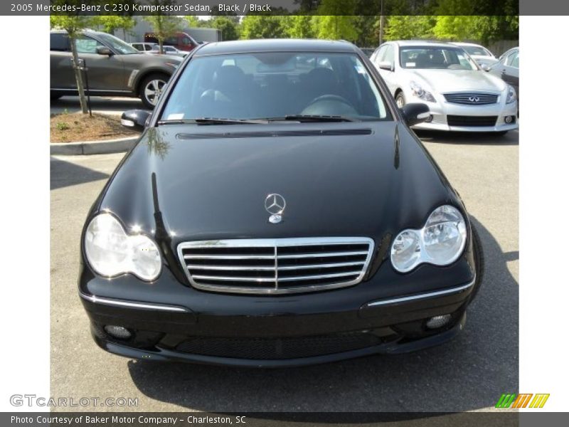 Black / Black 2005 Mercedes-Benz C 230 Kompressor Sedan
