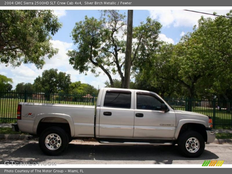 Silver Birch Metallic / Pewter 2004 GMC Sierra 2500HD SLT Crew Cab 4x4