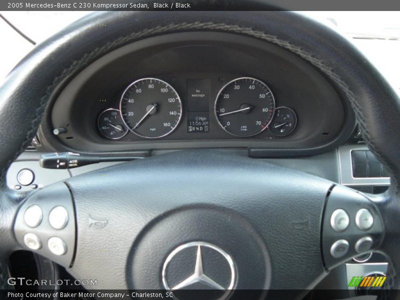 Black / Black 2005 Mercedes-Benz C 230 Kompressor Sedan