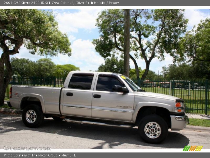 Silver Birch Metallic / Pewter 2004 GMC Sierra 2500HD SLT Crew Cab 4x4