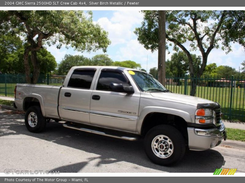 Silver Birch Metallic / Pewter 2004 GMC Sierra 2500HD SLT Crew Cab 4x4