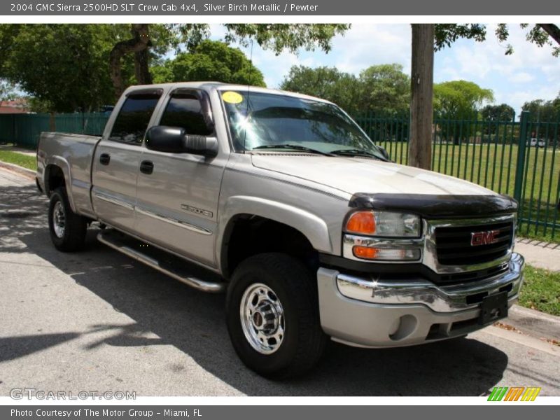 Silver Birch Metallic / Pewter 2004 GMC Sierra 2500HD SLT Crew Cab 4x4