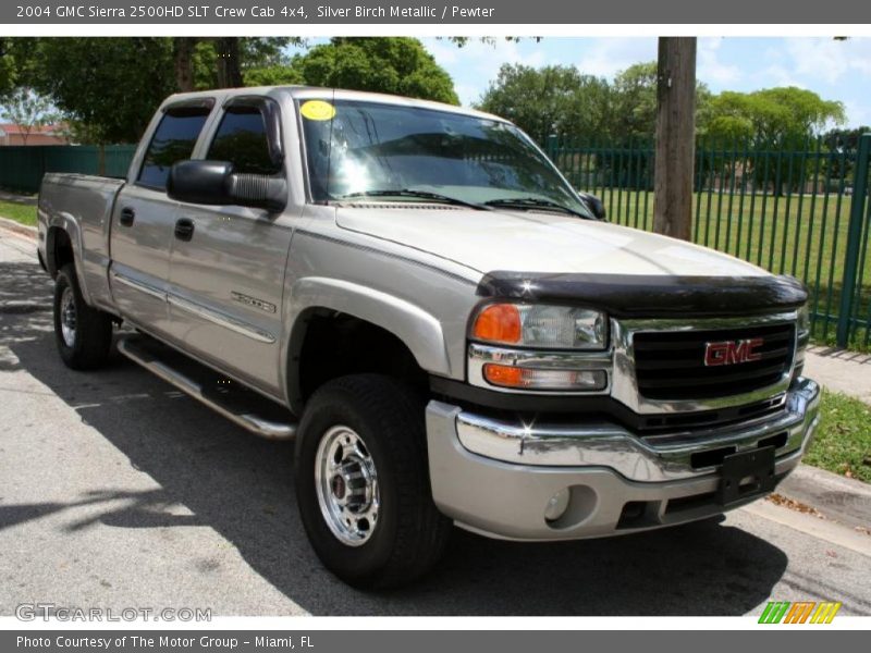 Silver Birch Metallic / Pewter 2004 GMC Sierra 2500HD SLT Crew Cab 4x4